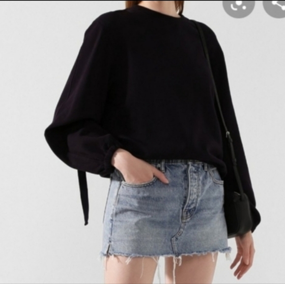 Helmut Lang Tops - Helmut Lang Vintage Terry Cloth Elastic Hem Adjustable Sleeves Blue Size XS